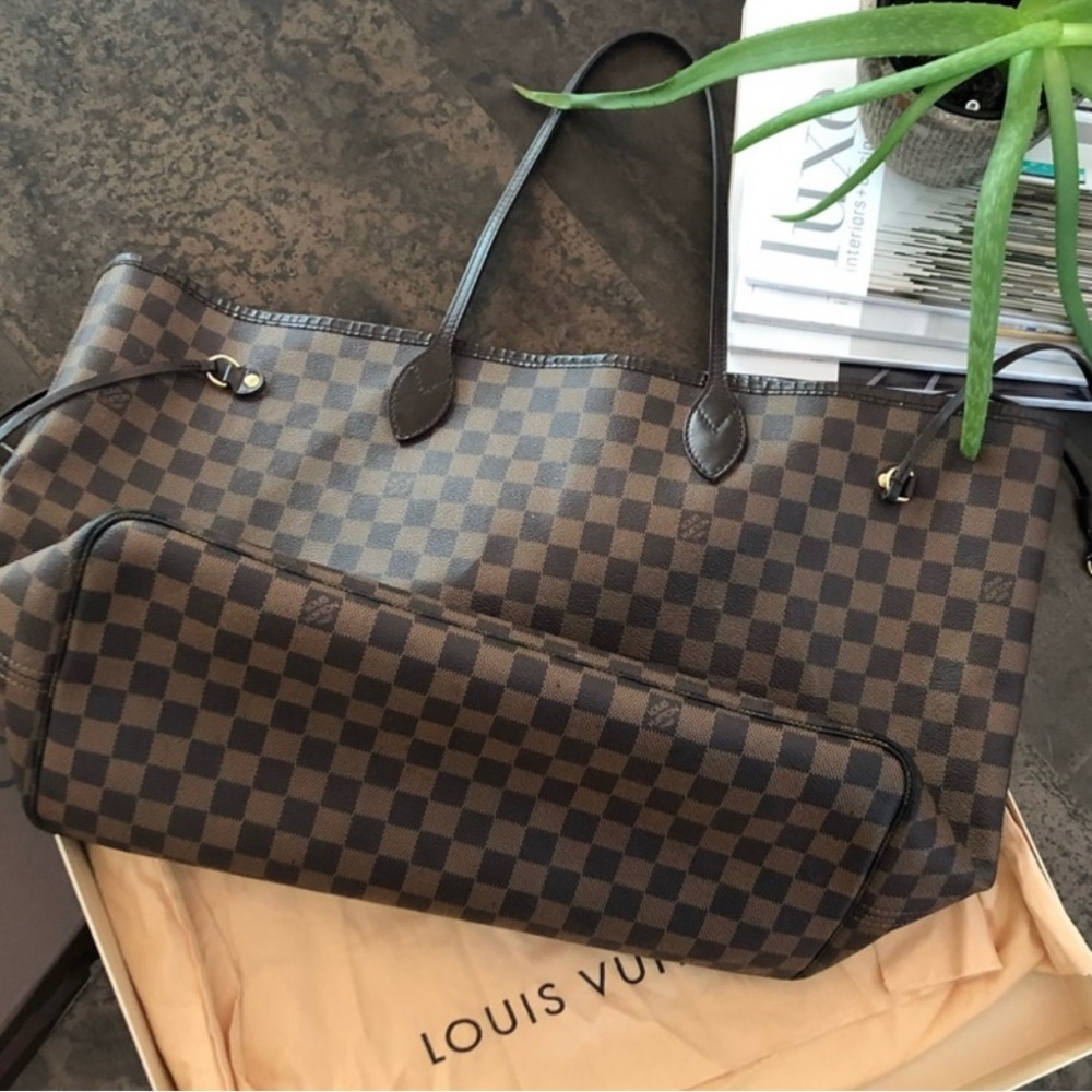 Authentic Louis Vuitton Neverfull GM Damier Ebene